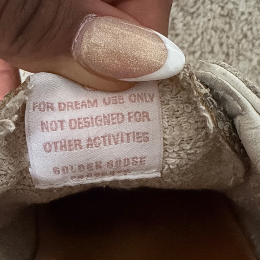 Golden Goose White and Silver Glitter Star Sneakers - Picture 2 of 7